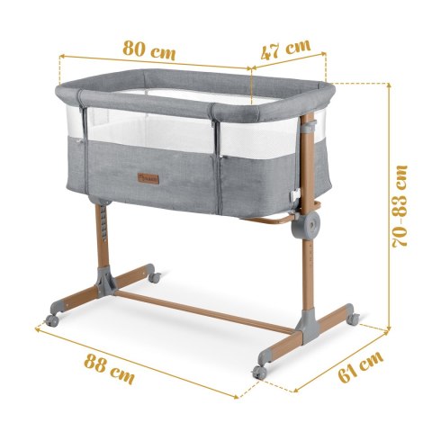 Łóżeczko dziecięce składane turystyczne dostawka Nukido NK-243