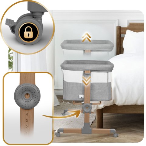 Łóżeczko dziecięce składane turystyczne dostawka Nukido NK-243