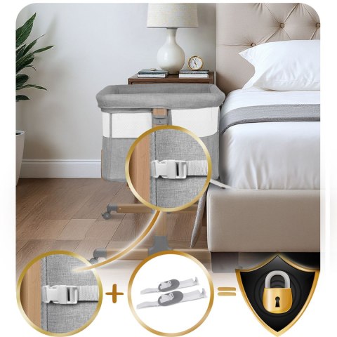 Łóżeczko dziecięce składane turystyczne dostawka Nukido NK-243