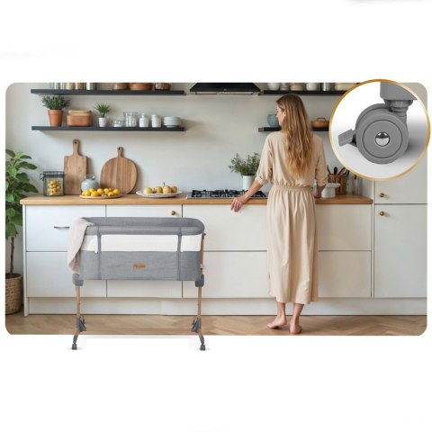 Łóżeczko dziecięce składane turystyczne dostawka Nukido NK-243