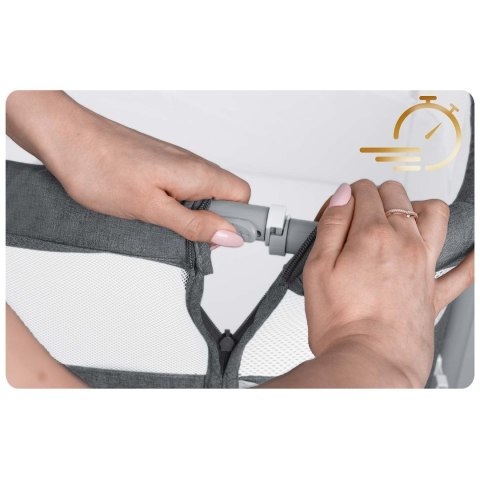 Łóżeczko dziecięce składane turystyczne dostawka Nukido NK-243