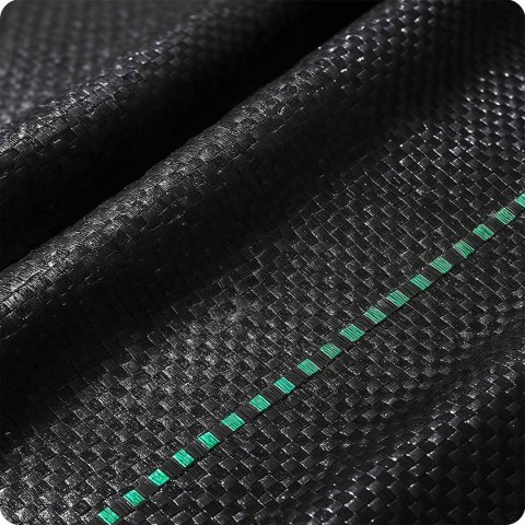 Agrotkanina ogrodowa 1,6 m x 100 m 90 g/m2 + 100 szpilek Plonos - czarna