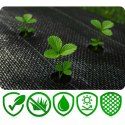Agrotkanina ogrodowa 1,6 m x 50 m 90 g/m2 + 50 szpilek Plonos - czarna