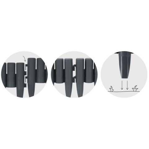 Obrzeże ogrodowe Plonos 220 cm PL-961 szare