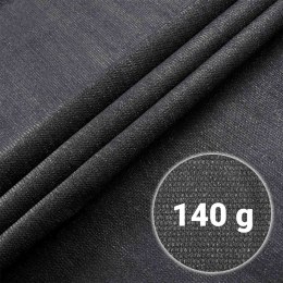 Siatka cieniująca 1,2x50m 140g/m2 + 50 zacisków szara