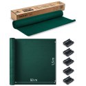 Siatka cieniująca 1,5x50m 110 g/m2 + 50 zacisków zielona