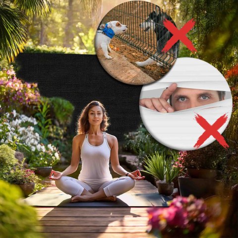 Siatka cieniująca 1,5x50m 140g/m2 + 50 zacisków szara