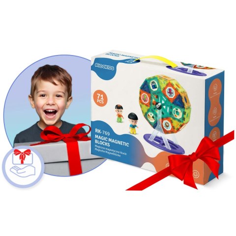 Klocki magnetyczne z karuzela RK-769 Ricokids