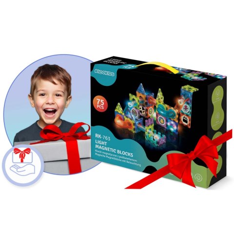 Klocki magnetyczne z podświetleniem RK-763 Ricokids