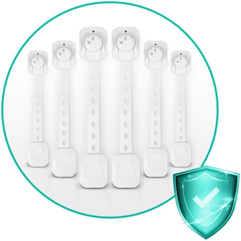 Zabezpieczenie otwierania szafek Ricokids 798200 6 szt białe