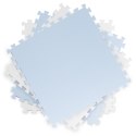 Duża mata piankowa puzzle Ricokids 60x60 cm 4 szt. niebiesko-biała