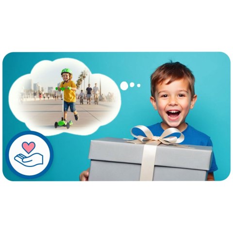 Hulajnoga trójkołowa dla dzieci balansowa świecąca w ciemności Ricokids Jelly - zielona