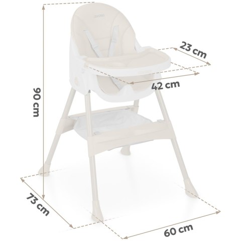 Krzesełko do karmienia Ricokids Mani beżowe