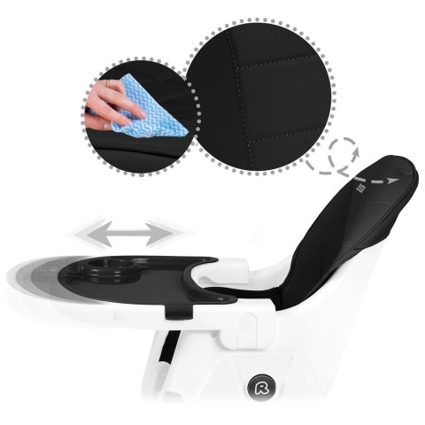 Krzesełko do karmienia Ricokids Mani czarne