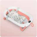 Wanienka składana dla dzieci, niemowląt z termometrem i wkładką Ricokids RK-287 biało-różowa