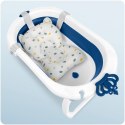 Wanienka składana dla dzieci, niemowląt z wkładką Ricokids RK-286 biało-niebieska