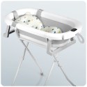 Wanienka składana dla dzieci, niemowląt ze stelażem, termometrem i wkładką Ricokids RK-287 biało-szara