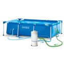 Basen ogrodowy stelażowy 300 x 200 x 75 cm 15w1 INTEX 28272 + maszynka do baniek GRATIS