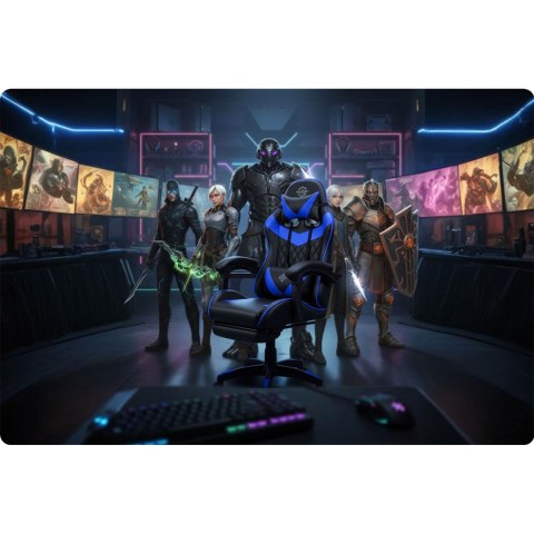 Fotel gamingowy Sofotel Draknor II czarno-niebieski