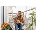Fotel ogrodowy wiszący huśtawka BOHO beżowy