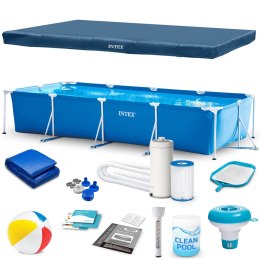 Basen ogrodowy stelażowy 450 x 220 x 84 cm 15w1 INTEX 28273