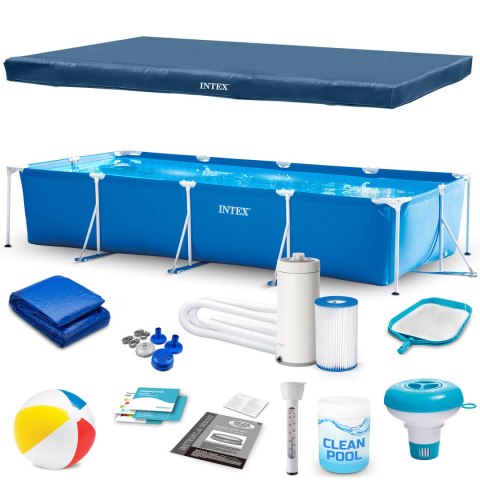 Basen ogrodowy stelażowy 450 x 220 x 84 cm 15w1 INTEX 28273
