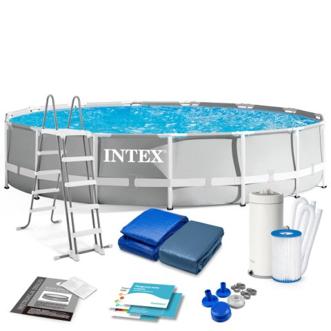 Basen ogrodowy stelażowy 457 x 107 cm 12w1 INTEX 26724