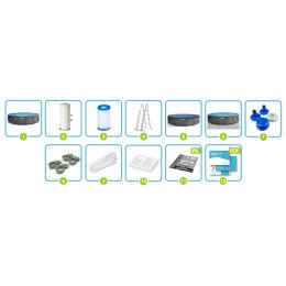 Basen ogrodowy stelażowy 457 x 122 cm 12w1 INTEX 26742