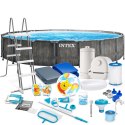 Basen ogrodowy stelażowy 549 x 122 cm 21w1 INTEX 26744