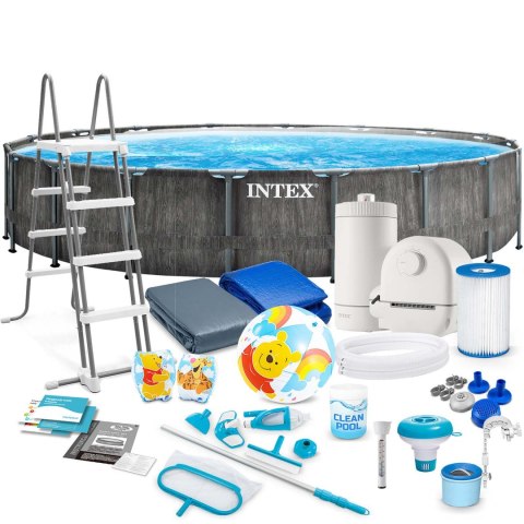 Basen ogrodowy stelażowy 549 x 122 cm 21w1 INTEX 26744