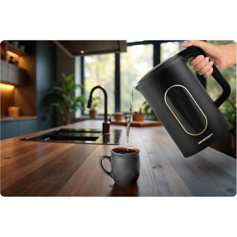 Czajnik elektryczny 1,7l Berdsen BD-712 czarno-złoty