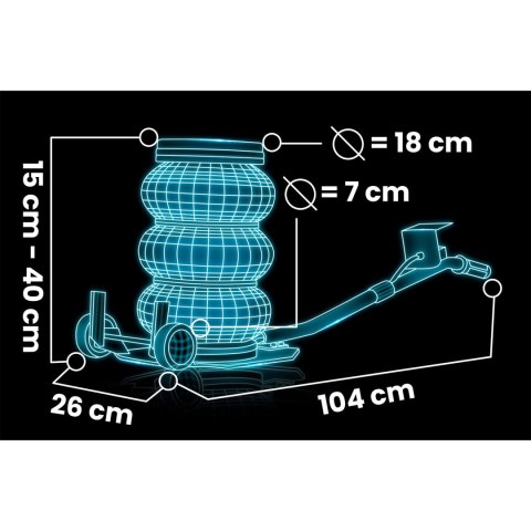 Podnośnik samochodowy pneumatyczny 3,5 t Humberg HM-382