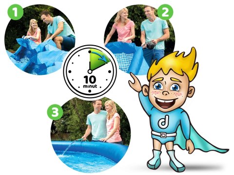 Basen ogrodowy rozporowy 305 x 76 cm 4w1 INTEX 28122