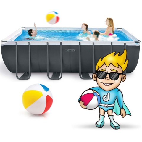 Basen ogrodowy stelażowy 549 x 274 x 132 cm 11w1 INTEX 26356