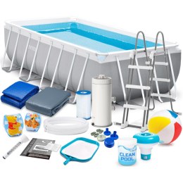 Basen ogrodowy stelażowy Prism Frame 488 x 244 x 107 cm 18w1 INTEX 26792