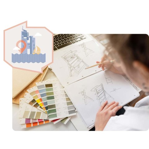 Drewniane krzesełko do karmienia Nukido Timo