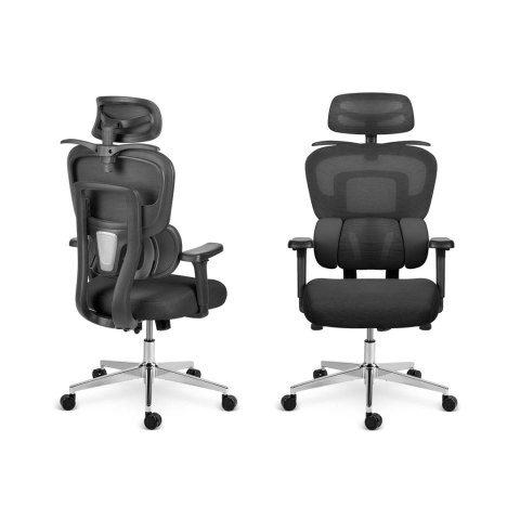 Fotel biurowy z mikrosiatką Sofotel Talin - czarny