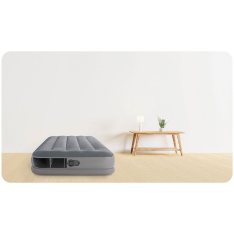Materac dmuchany 191x 99x30cm z wbudowaną pompką elektryczną INTEX 64112