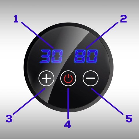 Pistolet do masażu ciała masażer 9 nakładek NS-503 Neo-sport czarny