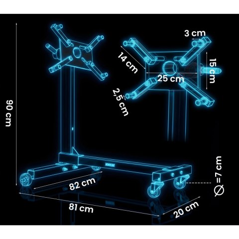 Stojak do montażu silnika 450 kg Humberg HM-385