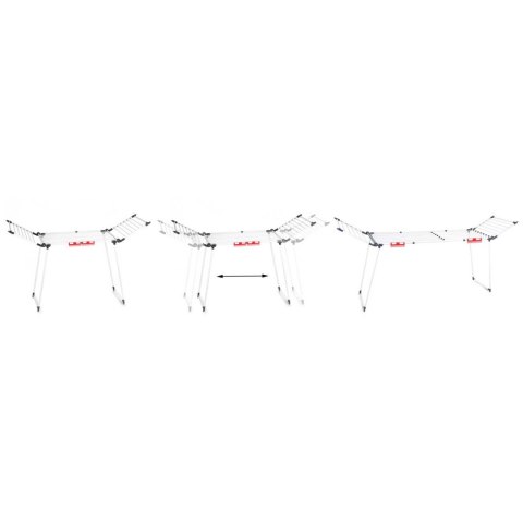 Suszarka na pranie stojąca rozkładana Lydia 27 mb biała