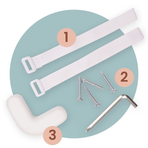 Barierka ochronna do łóżka zabezpieczająca bramka blokada 180 cm Nukido NK-227 szara