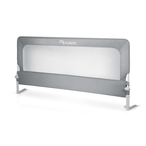Barierka ochronna do łóżka zabezpieczająca bramka blokada 200 cm Nukido NK-228 szara