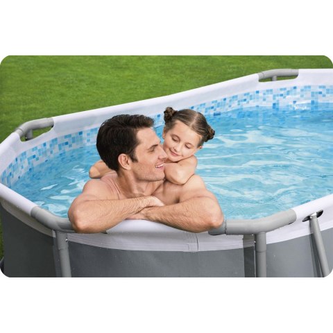 Basen ogrodowy stelażowy 305 x 200 x 84 cm 10w1 Bestway 5614A