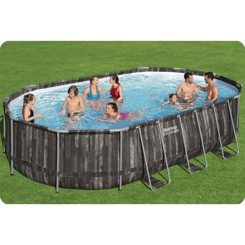 Basen ogrodowy stelażowy 610 x 366 x 122 cm 12w1 Bestway 5611R