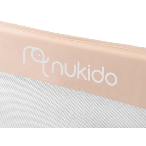 Barierka ochronna do łóżka 150 x 42 x 35 cm Nukido beżowa