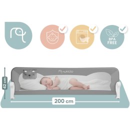 Barierka ochronna do łóżka zabezpieczająca bramka blokada 200 cm Nukido szara