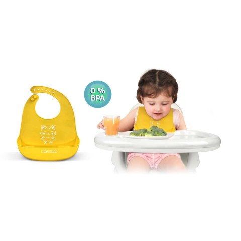 Krzesełko do karmienia ze stolikiem + śliniaczek Milo Ricokids szary