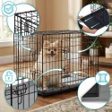 Metalowa klatka kennelowa dla psa + legowisko 75 x 45 x 54 cm PH-200