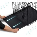 Metalowa klatka kennelowa kojec dla psa + legowisko 107 x 71 x 77 cm PH-202